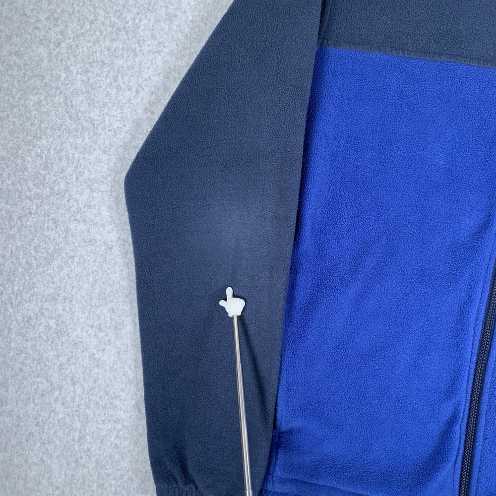 Columbia Fleece Jacket Mens Large Blue Colorblock Full Zip WM3220 Outdoor - Picture 15 of 16